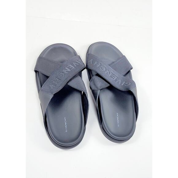 GIVENCHY Footbed Sandals US8 UK7 EU41 Intarsia Logo Made in Italy main image 5